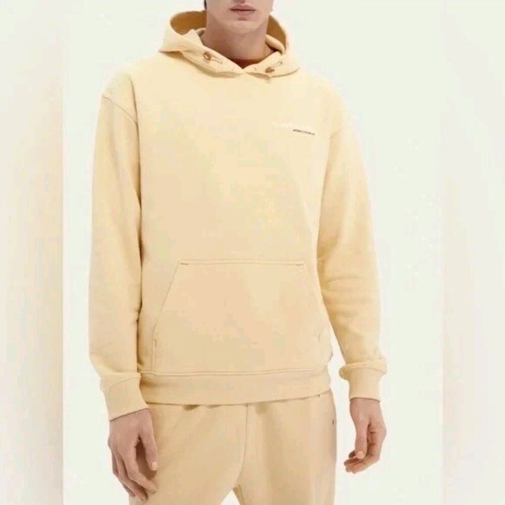 Scotch and Soda Unisex Organic Cotton Hoodie Pastel Yellow MEDIUM